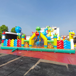 Castillo inflable gigante para exteriores, parque temático inflable comercial, ciudad inflable de diversión. - Product Image 2