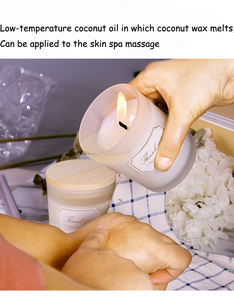 Approvisionnement transfrontalier <span class=keywords><strong>Cire</strong></span> <span class=keywords><strong>de</strong></span> <span class=keywords><strong>soja</strong></span> 100% naturelle pour la fabrication <span class=keywords><strong>de</strong></span> bougies en pot Bougie parfumée - Product Image 4