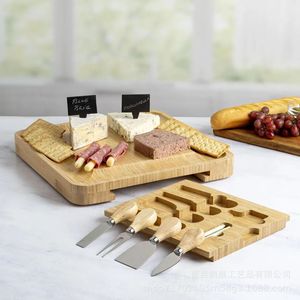 Pengzhan Wooden Charcuterie Board <b>Set</b> With <b>Cheese</b> <b>Knives</b> For Party Serving - Product Image 2