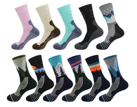 Chaussettes de randonnée et de course en laine mérinos pour femmes, chaussettes de travail, chaussettes de sport, chaussettes respirantes, chaussettes compressives avec soutien de la voûte plantaire, chaussettes thermiques chaudes pour l'hiver