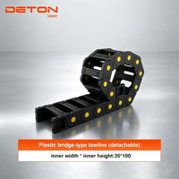 Chaîne de guidage de câbles en nylon DETON, porte-câbles, ligne de traction 35 100 pour routeur CNC, machine de découpe laser