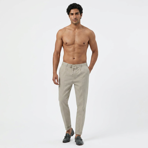 Pantalones de Hombre, Cintura Media, Corte Recto, Elásticos, Transpirables, Ecológicos, Tejidos, Impermeables, 100% Poliéster, con Múltiples Bolsillos - Product Image 1