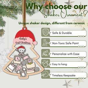 Pafu 2024 <strong>Baby</strong> Girl <strong>First</strong> <strong>Christmas</strong> <strong>Ornament</strong> Wooden &amp; Acrylic Shake <strong>Baby</strong> <strong>Ornaments</strong> Personalized <strong>Baby</strong> <strong>Christmas</strong> <strong>Ornaments</strong> - Product Image 4