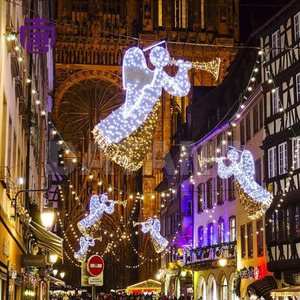 <b>Lighted</b> Christmas Acrylic Angel with LED Decoration for Hotel Resort Mall Park and Outdoor Landscape Display - Product Image 5