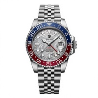 Nouvelle montre automatique pour homme PAGANI DESIGN 1662 avec cadran à motif météorite, GMT, marque haut de gamme, Reloj Hombre