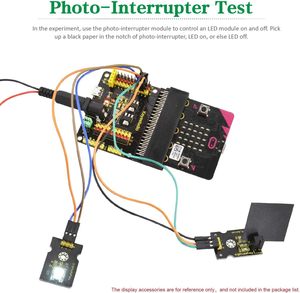 Carte d'extension <span class=keywords><strong>KEYESTUDIO</strong></span> BBC Microbit, adaptateur de carte d'extension, kit de démarrage compatible avec la carte de contrôle Microbit V2 V1 (sans - Product Image 4