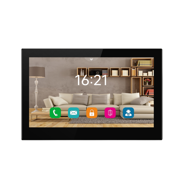 7" IPS Touch Screen Video Intercom POE Smart Home Solution Indoor Monitor 16CH Real-Time Monitor Mobile App Remote Unlock