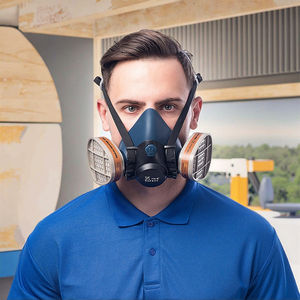 Silicone Plástico Reutilizável Meia Face Máscara De Gás Filtros Tipo A1E1 Cartucho De Vapor De Gás Ácido para Máscaras De Pintura - Product Image 4