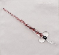 Venta al por Mayor 2026: Juego de Plumas de Vidrio Pyrex para Estudiantes, Escritura Suave, Pluma Estilográfica Elegante con Punta de 1.2 mm, Logotipo Personalizado