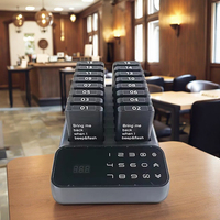 Système d'appel sans fil étanche pour restaurant, cafétéria, hôpital, avec 16 bipeurs d'appel clients et système de gestion de file d'attente