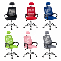 Chaise de bureau exécutive pliable et réglable en acier inoxydable avec dossier en maille, pour usage hôtelier, plusieurs couleurs, vente en gros directe usine