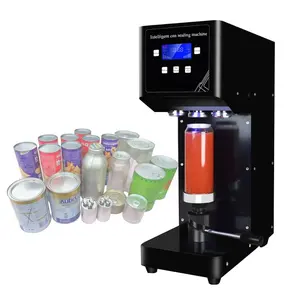 Automatic Milk Tea Shop Beverage Sealing Machine Can Seamer Machine Aluminum Beer Cola Sealing Machine