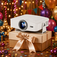 Projecteur de cinéma maison intelligent LED portable JUNUO J500 Android 14, 500 lumens ANSI, 1280x720P, haut-parleurs intégrés, compatible 4K