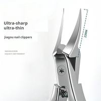 Luxueux ensemble de manucure en acier inoxydable 6 pièces pince à ongles dissolvant de peau morte coupe-cuticules dans un emballage en boîte