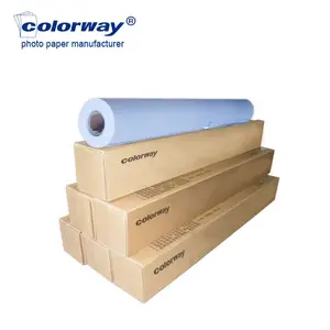 Free Sample !China factory price 128gsm matte finish photo paper roll for egypt ,dubai ect ...special coating for black color