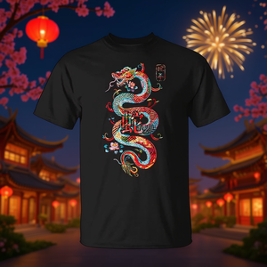 เสื้อยืดปีใหม่จีนปีงู 2025 - Product Image 3