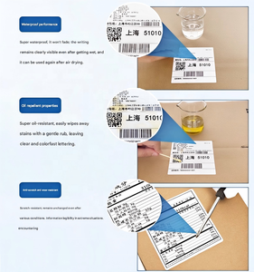 Etiqueta de advertencia universal para bolsas de plástico, 50x30 mm, 800 rollos, pegatinas adhesivas de advertencia de seguridad - Product Image 3