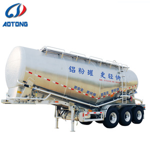 <strong>New</strong> Self-Unloading Steel Tri-Axle Semi-Trailers Anti-Rust Truck Trailers for Powder Bulk Cement Tanker - Product Image 1
