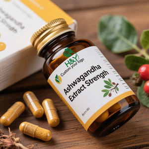 OEM Private Label <span class=keywords><strong>Natural</strong></span> <span class=keywords><strong>Ashwagandha</strong></span> Extrato Em Pó Alta Qualidade <span class=keywords><strong>Ashwagandha</strong></span> Cápsulas - Product Image 1