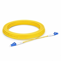 Câble de brassage fibre optique OFNR LC/UPC OS2 9/125 Simplex Duplex DX1550nm PVC LSZH 1m/3ft 2.0mm pour centre de données US LC-LC/LC-SC