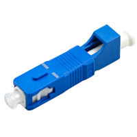 Adaptor Single Mode LC/UPC Female ke SC/UPC Male, Adaptor Hybrid Mode Fiber Female, Peralatan Jaringan FTTH FTTX