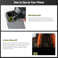 Objectif Téléphoto NEEWER LS-59 85mm 25X avec filetage 17mm et mise au point manuelle pour iPhone (pour plaque arrière)