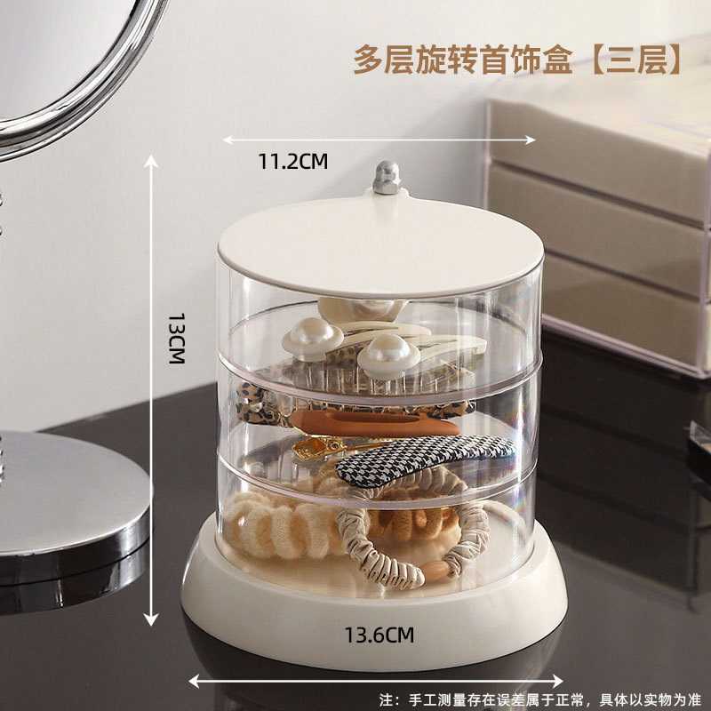 3-tier rotating jewelry box