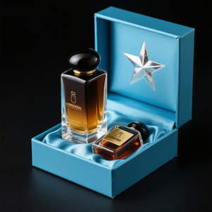 Rectangular Luxurious Brown and Black Lid 30ml, 50ml, 100ml Glass <b>Spray</b> Perfume <b>Empty</b> <b>Bottles</b> and Boxes - Product Image 3