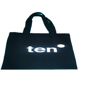 Bolsa de Compras de Lona, Tamaño Mediano, con Diseño de Letras, Asa Superior, para Uso Diario - Product Image 2