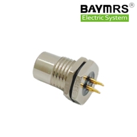 Conectores macho hembra IP67 a prueba de agua M12 de fábrica, enchufe de montaje en Panel tipo soldadura de código 4PIN a B D para conexiones de cable