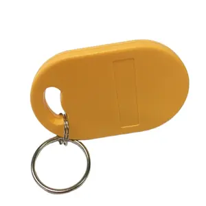 13.56MHz MIFARE Classic EV1 1K Waterproof RFID Key Tag Key Fob Chain For Access Control With Logo Printing