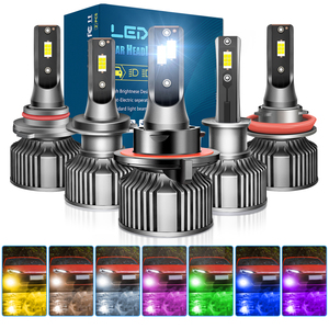 <span class=keywords><strong>Ampoule</strong></span> de phare <span class=keywords><strong>LED</strong></span> CSP RGB H11 50W haute puissance pour voiture, 9005 9006 H7 H3 <span class=keywords><strong>12V</strong></span>, <span class=keywords><strong>ampoule</strong></span> de phare antibrouillard <span class=keywords><strong>LED</strong></span>, kit d'éclairage universel pour voiture - Product Image 1