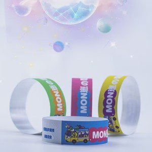 Pulseras de Papel con Logotipo Personalizado, Resistentes al Agua, con Brillo y Color, Fabricante de Pulseras Impresas Personalizadas al por Mayor para Promoción de Marca - Product Image 5