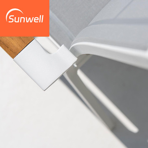 Muebles de Balcón de Estilo Moderno para Exteriores, Patio, Jardín de Lujo, Mesa de Comedor de Madera Maciza, Sillas, Juego de Comedor de Teca para Restaurante, Cafetería - Product Image 6