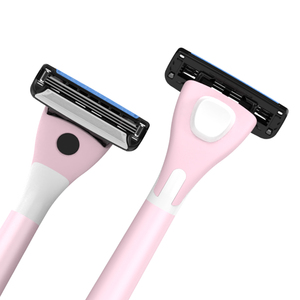 Maquinilla de afeitar para mujer de cabeza de pelo de tres hojas de acero inoxidable personalizada avanzada para partes privadas - Product Image 1