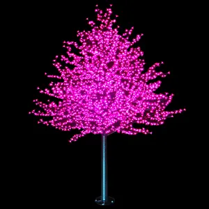 Natale natale decorazione esterna albero luce LED rosa bianco fiore di ciliegio luce