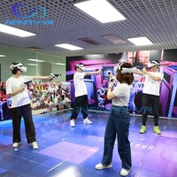 Simulador de Realidad Virtual de Gran Espacio 2026 Free Roam, Juego Multijugador para 4/6/8/10 Personas, Juego de Batalla con Pistolas, Arena de Juegos de Realidad Virtual