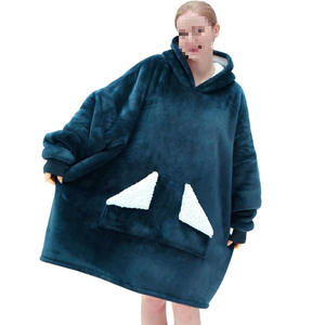Christmas Gift Oversized Wearable Blanket <strong>Hoodie</strong> Sherpa Fleece TV <strong>Snuggle</strong> Sleeve Cozy Warm Lazy Home Wear Adults Women - Product Image 6