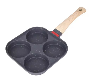 2024 productos de cocina más vendidos, 4 tazas <span class=keywords><strong>para</strong></span> huevos de fácil limpieza de sartén antiadherente, sartén <span class=keywords><strong>para</strong></span> <span class=keywords><strong>tortillas</strong></span> con cepillo de espátula de silicona - Product Image 2