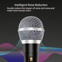 Microphone dynamique portable professionnel Xtuga XMB-104 pour chant en extérieur, filaire XLR, pour karaoké à domicile, avec suppression du bruit, en plastique