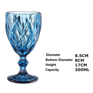 Royal <strong>Blue</strong> Wine <strong>Glasses</strong> Embassy Goblet Wine <strong>Glasses</strong> Cobalt <strong>Blue</strong> Glassware Wine <strong>Glasses</strong> with Stems Vintage Goblets - Product Image 5