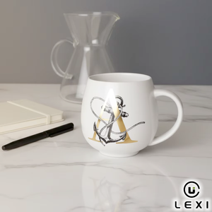 Tazze da <span class=keywords><strong>Caffè</strong></span> in Ceramica a Forma di Uovo 420 ml Lavabili in Lavastoviglie Logo Moderno Colore Personalizzato per Casa Ufficio Regalo Promozionale - Product Image 3
