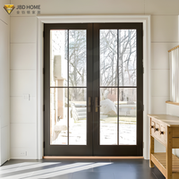 Porte à battant en aluminium à rupture de pont thermique certifiée NFRC, isolation phonique, coupe-vent, étanche, double vitrage, chambre, villa, hôtel
