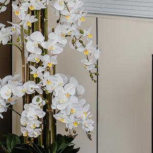 Orchidée Phalaenopsis Artificielle en Pot Grande Taille Mengjie Handicrafts – Composition Florale Décorative d'Intérieur - Product Image 4