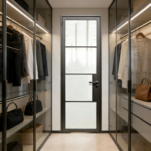 <span class=keywords><strong>Porte</strong></span>-fenêtre à battant en verre isolant de style français Hotian Balcony, décorative et élégante, avec <span class=keywords><strong>grille</strong></span> en acier inoxydable - Product Image 1