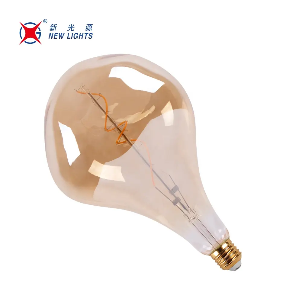 Enorme Lamp Edison Type Lamp Groot Formaat Amber G200 Tt80 4W 6W 8W 2200K Vintage Lamp Decoratieve Led Gloeilamp