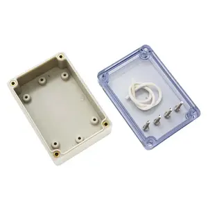 OEM工場カスタムマルチサイズABSプラスチック屋外IP65防水電子エンクロージャー透明カバージャンクションボックス付き