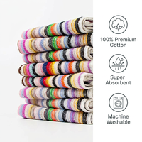 Premium 100% Cotton Towel Soft Small Square Towels for Bathroom Kitchen