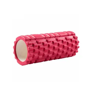 Yoga supplies eva camouflage mace foam shaft fitness muscle relaxer hollow massage roller yoga column fiam roller