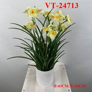 2025 NEWEST POLYESTER <b>ARTIFICIAL</b> REAL TOUCH <b>DAFFODIL</b> POT - Product Image 5